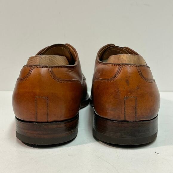 FULLY RESOLED Alden 962 Norwegian Front Blucher (Burnished Tan Calf) USA 8.5 - Picture 7 of 12